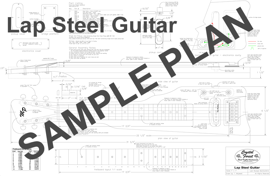 Lap Steel Guitar plan