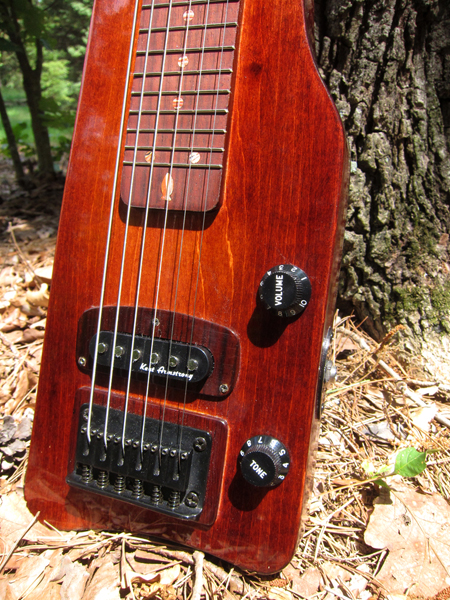 Lap Steel Guitar bridge detail